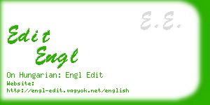 edit engl business card